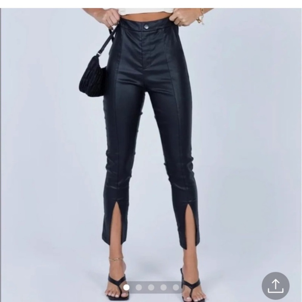 Princess Polly Faux Leather Skinny Pants